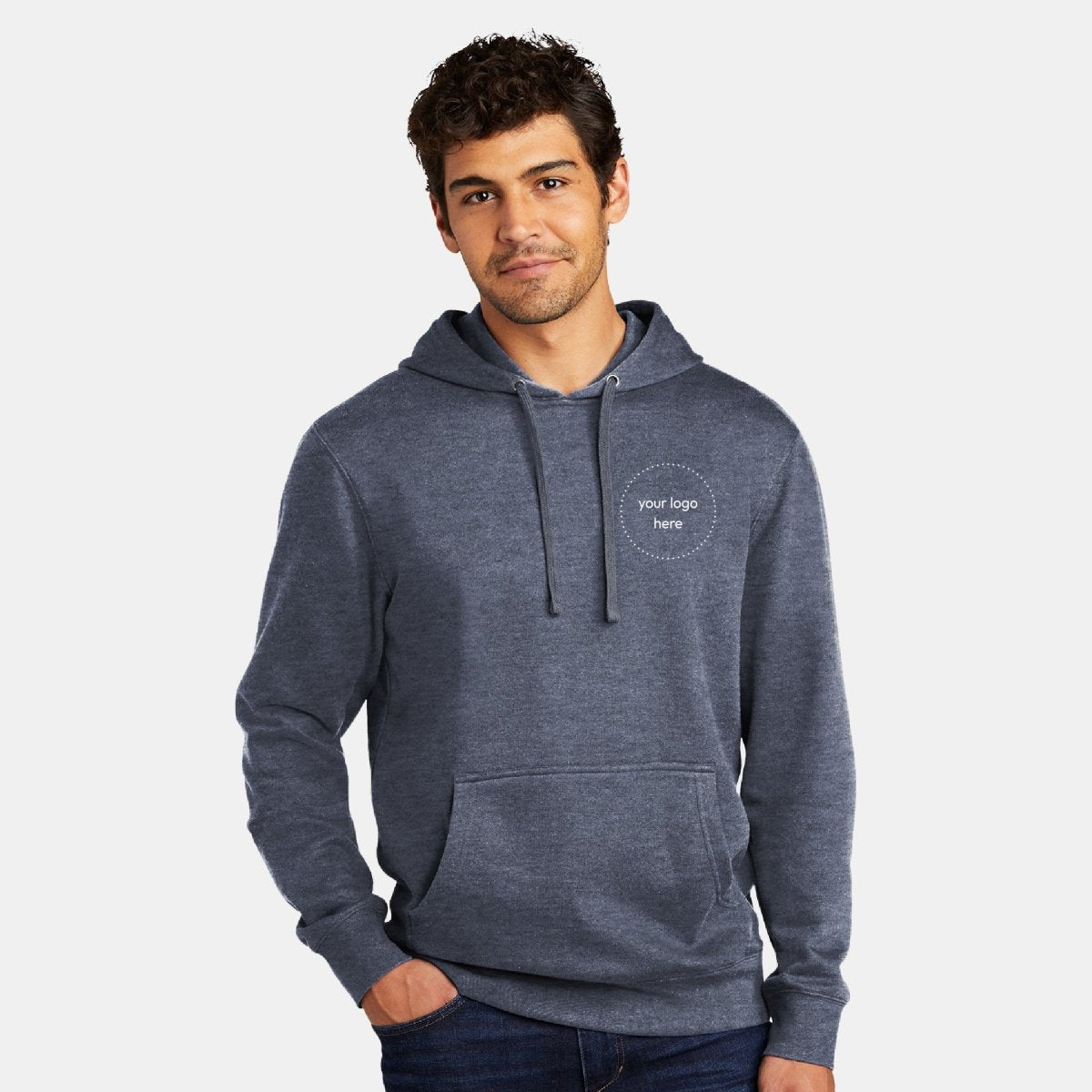 Navy blue essentials online hoodie