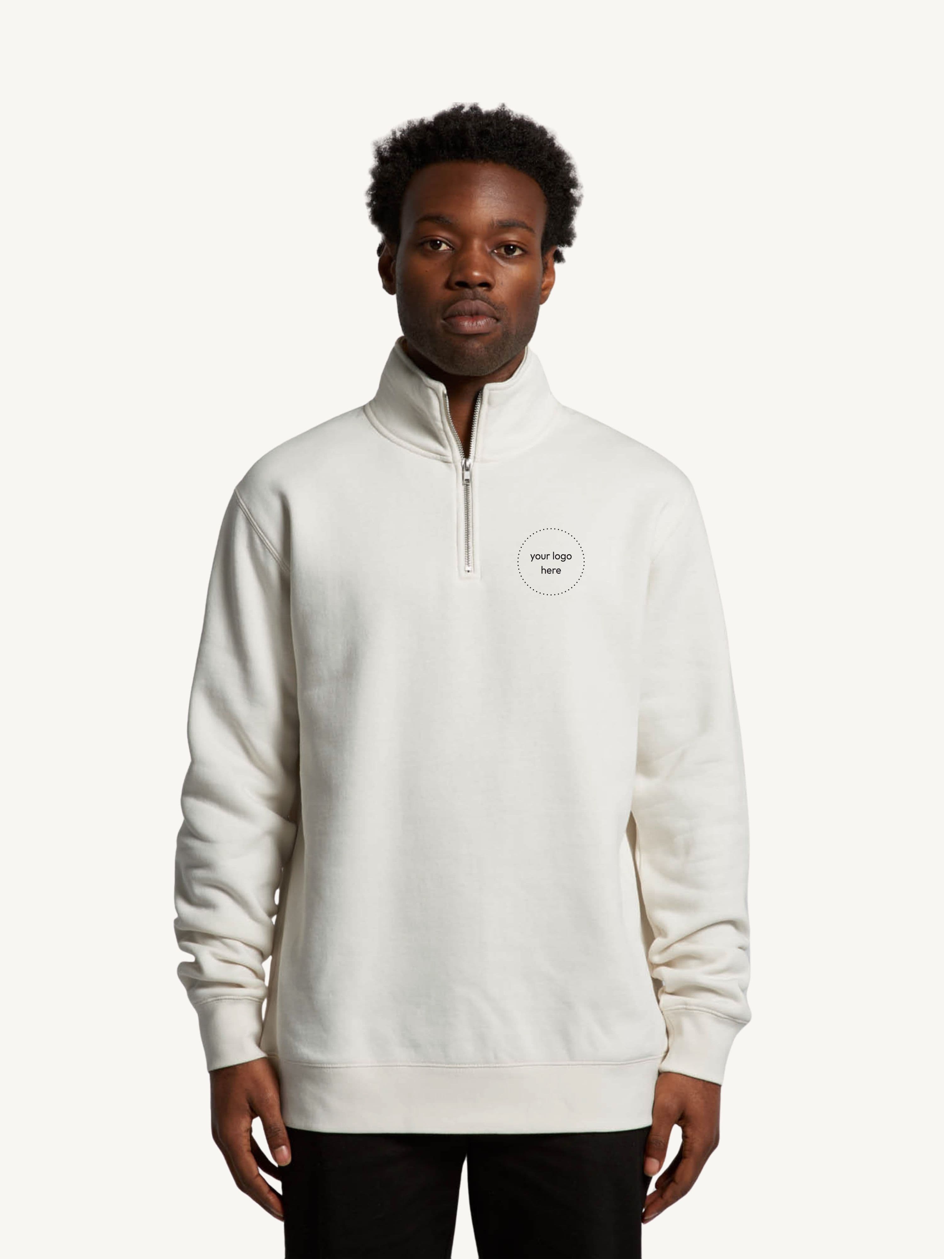 Stencil Half Zip Crew