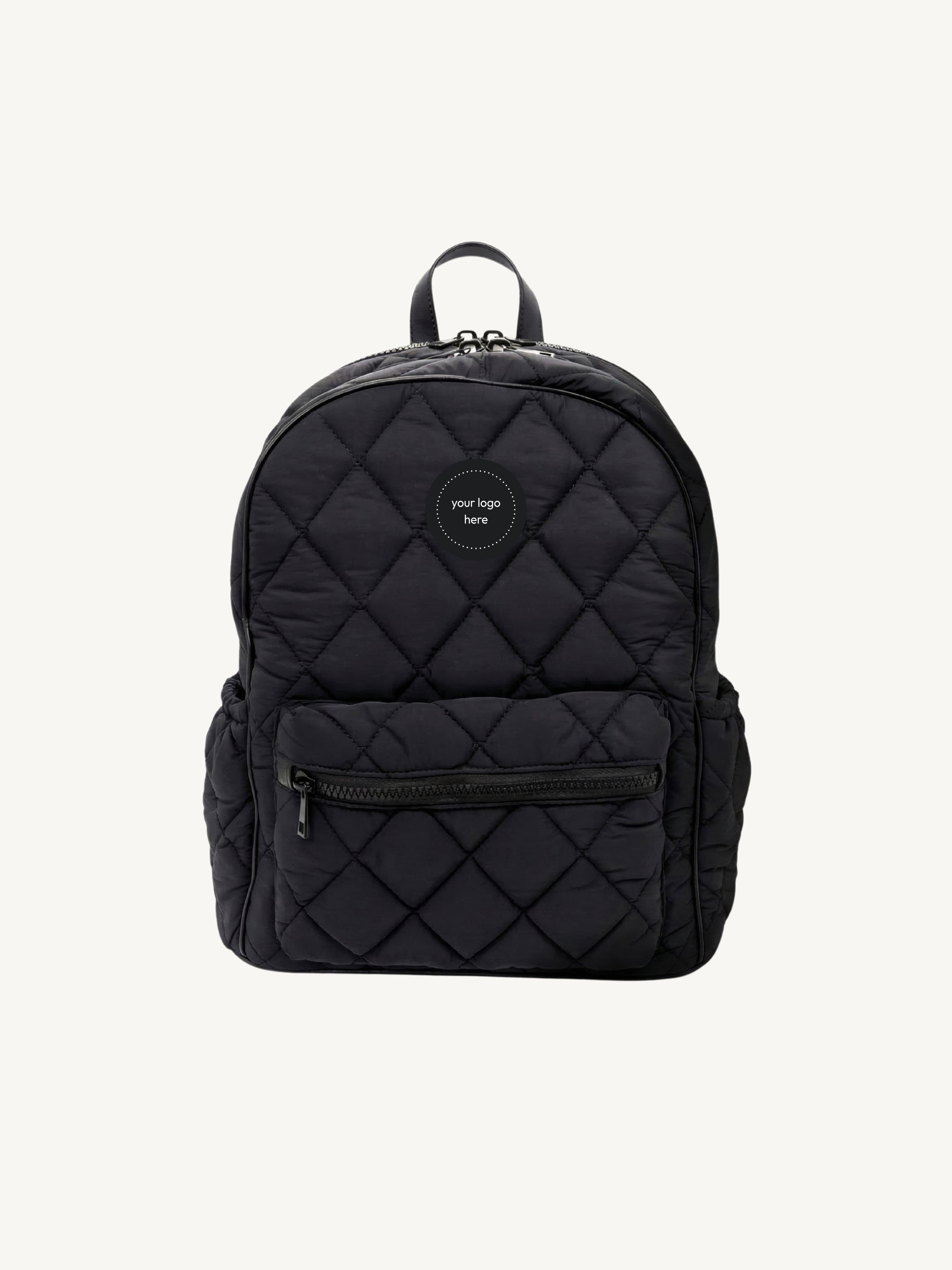Quilted Laptop Backpack